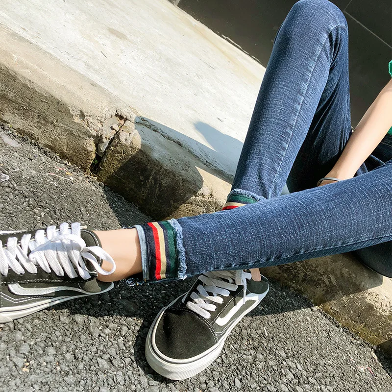 Jeans Women 2019 Capri Jeans Trousers Stretch Denim Blue Jeans Leggings Plus Size 32 Mom Jeans Femme Pantalon Hip Push Up