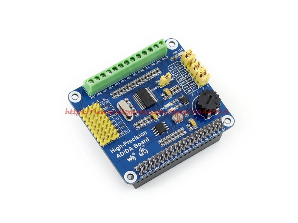 

Raspberry pie and high precision AD/DA analog / digital module ADS1256 DAC8552