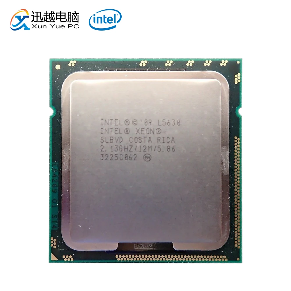 Intel Xeon L5630 настольный процессор четырехъядерный 2 13 ГГц L3 кэш 12 МБ 5 86 GT/s QPI LGA 1366 SLBVD