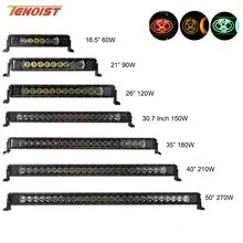 Super Brilhante 60 W 90 W 120 W 150 W 180 W 210 W 240 W 270 W 300 W Front Bumper Defensor F150 Barra de Luz Para Offroad Truck Bus 12 V 24 V