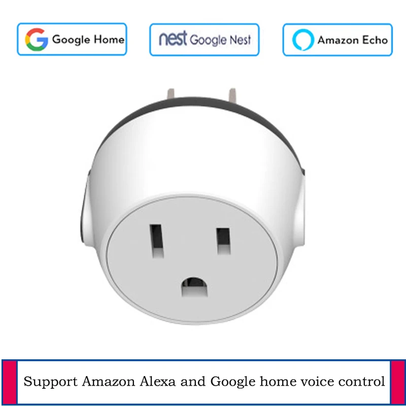 

US/EU Standard wifi smart socket Support TUYA APP wireless control IFTTT voice control Mini socket apply to google home alexa