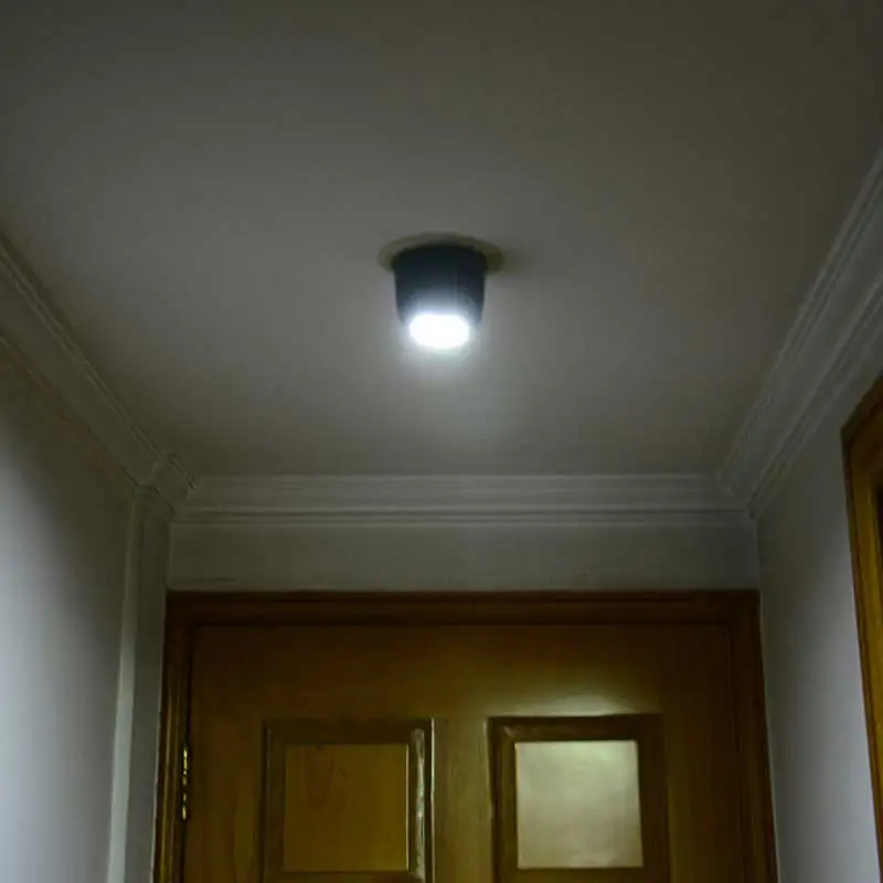 9 светодиодов, вращающийся на 360 градусов, светильник с датчиком движения, Ночной светильник на батарейках, настенный светильник для коридора, ночной Светильник для шкафа, гаража, коридора