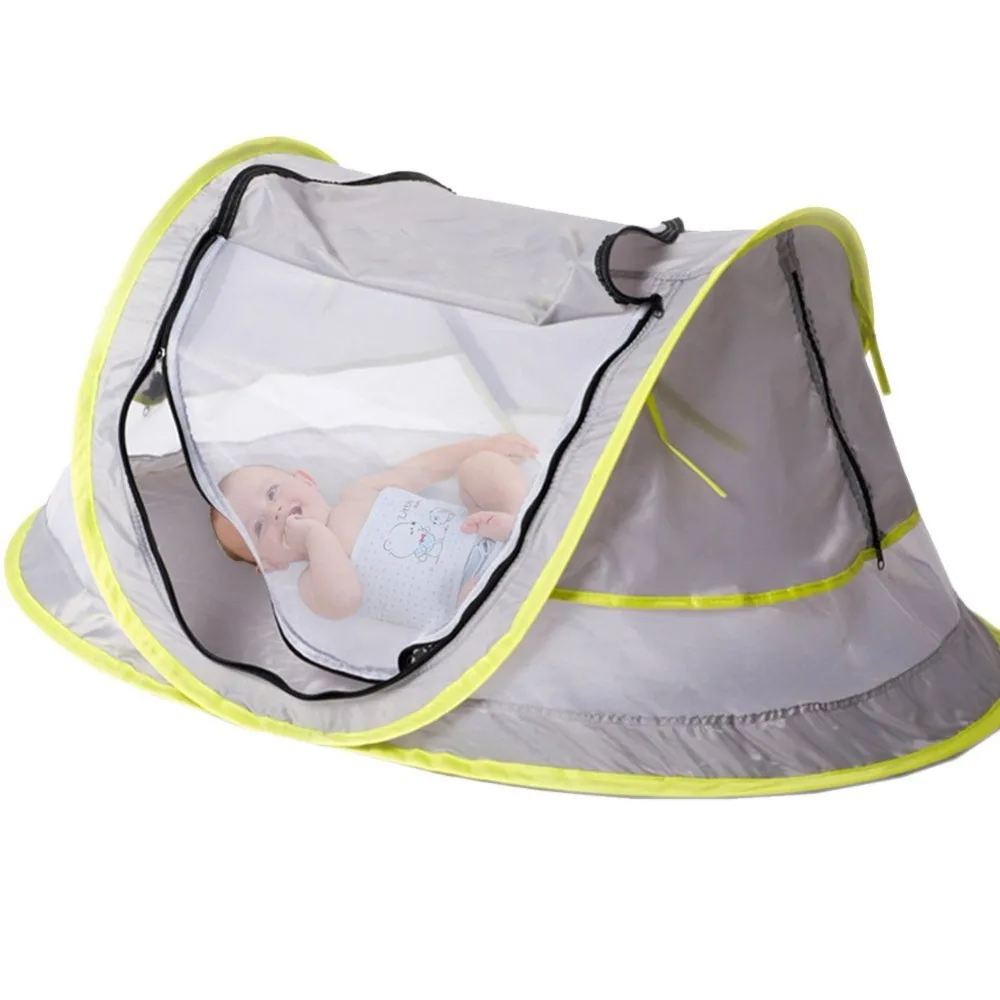 Baby Travel Bed Portable Baby Beach Tent UPF 50+ Sun Shelter Baby