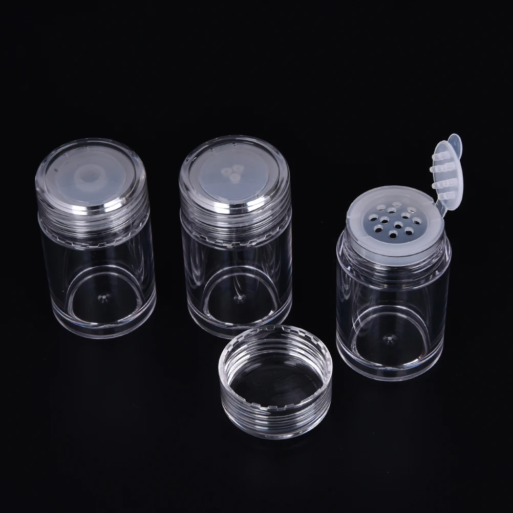 10ml loose powder jar with 1/3/12 holes nail powder bottle with sifter