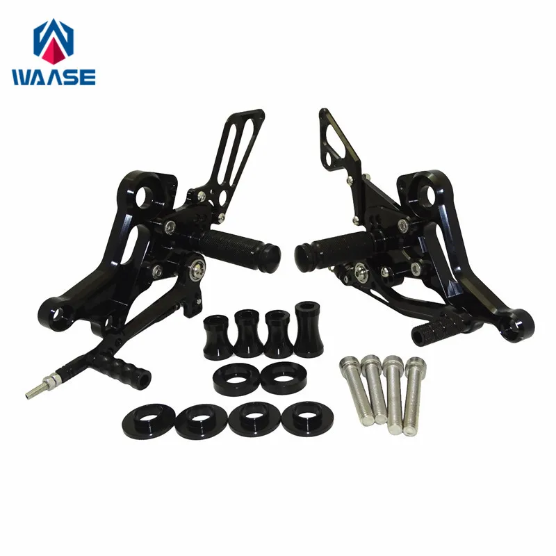 

waase For Ducati Monster 796 2010 2011 2012 2013 2014 Adjustable Rider Rearsets Rearset Footrest Foot Rest Pegs