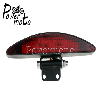 

Motorcycle High Intensity E-MARKED L.E.D. Tail Light Red Lens Brake Stop Lamp Taillight For Harley Cafe Racer Custom