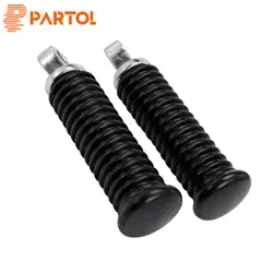 Partol 2 шт. мотоциклетные подставки для ног черный + серебристый для Harley-Davidson 883 1200 XL Sporster 72 2017-2004 Алюминий мото аксессуары