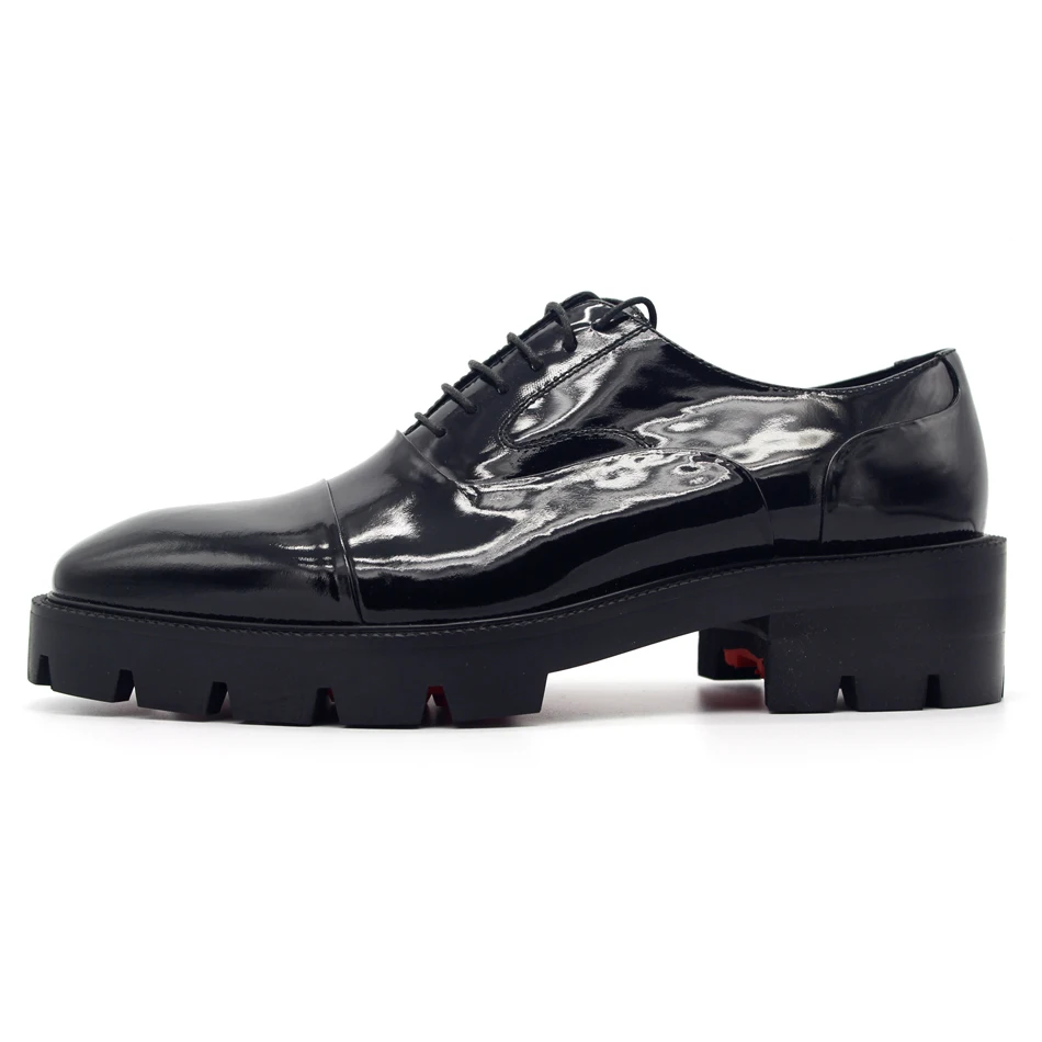 

2018 Thick heel Men Oxfords Fashion Hot Male Wedding Party Dress Shoes