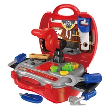 Милый красочный детский инструмент для ремонта дома, набор инструментов, строительные инструменты, набор ролевых игр, набор игрушек с коробкой для хранения