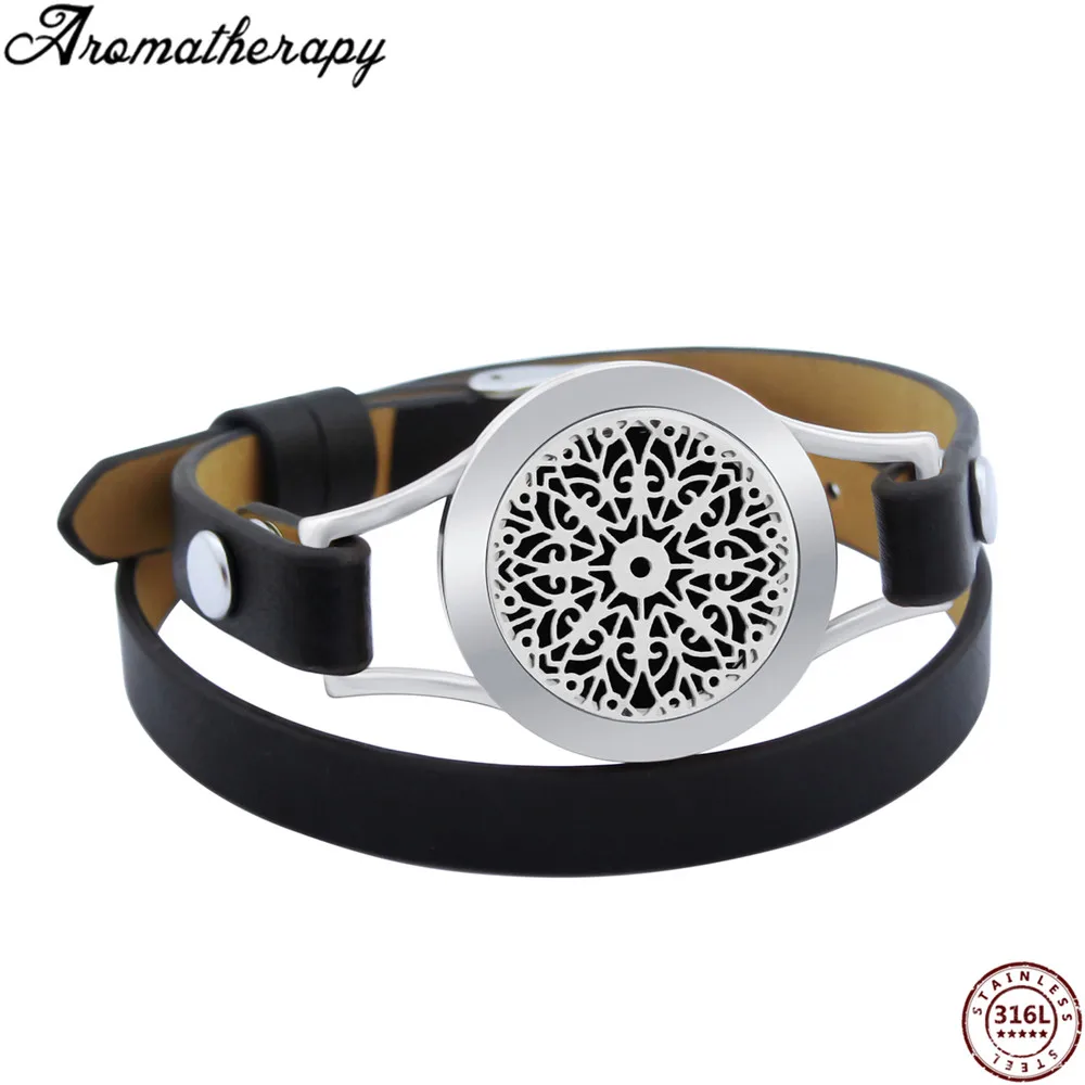 AS-002 aromatherapy leather bracelets (10)