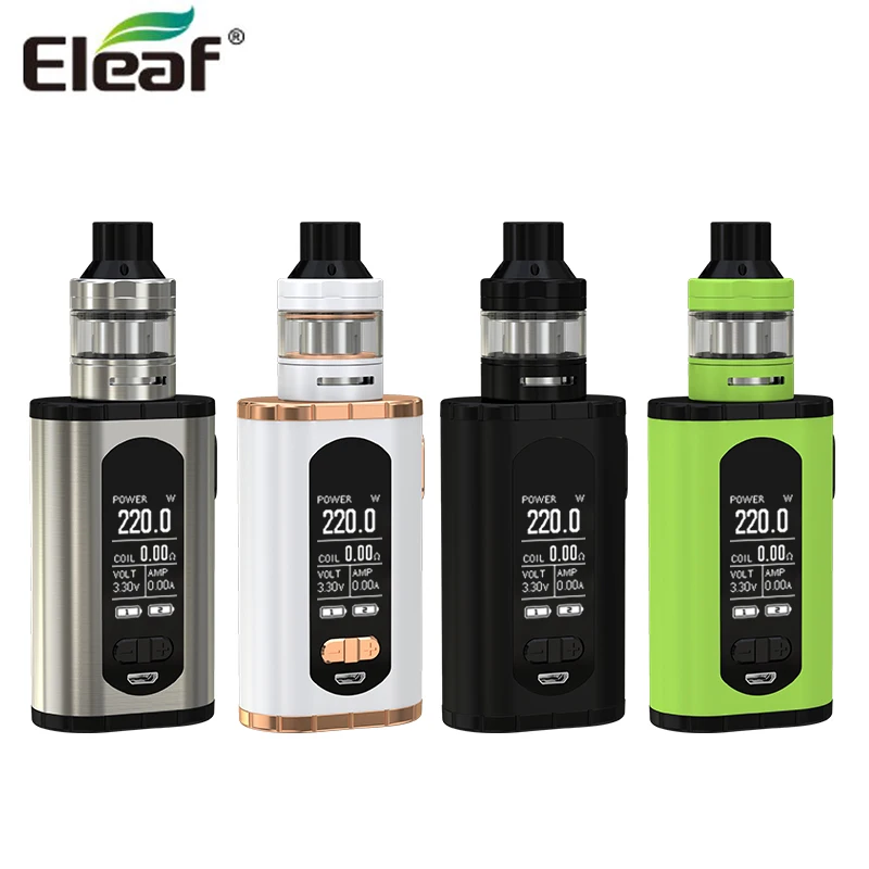 

Original Eleaf Invoke with ELLO T Kit 220W Invoke Box MOD Vape with 2ml / 4ml ELLO T Tank Atomizer Electronic Cigarette Kit