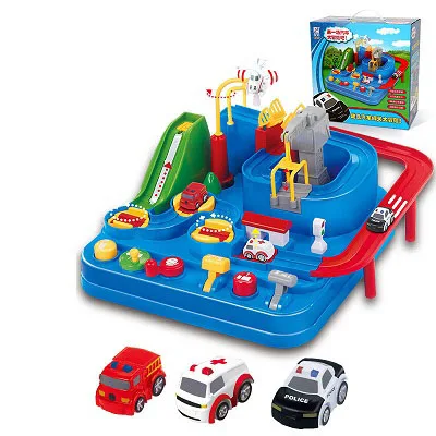 track race car adventure combination inertia train