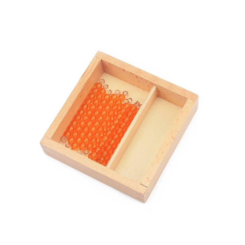 Montessori Teaching Math Toys Teens and Tens Seguin Board with Beads Bars Wood Toys Early Childhood Education Preschool Training 5