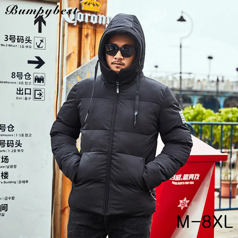 Bumpybeast winter jacket for men 2018 warm Thick Hooded mens Jackets ...