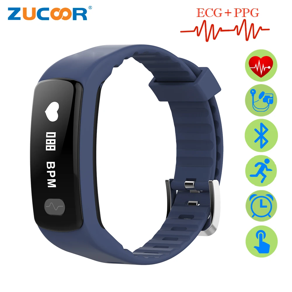 Buy ZUCOOR Smart Wristband Bracelet ECG PPG Pulse