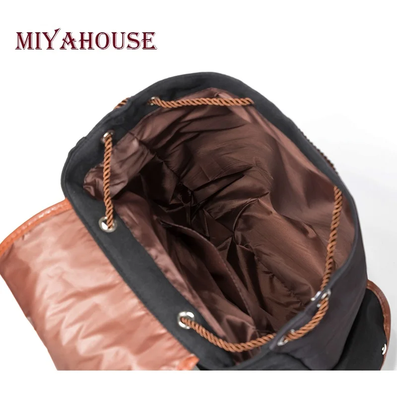 Повседневный Красочный рюкзак Miyahouse с принтом единорога женский холщовый