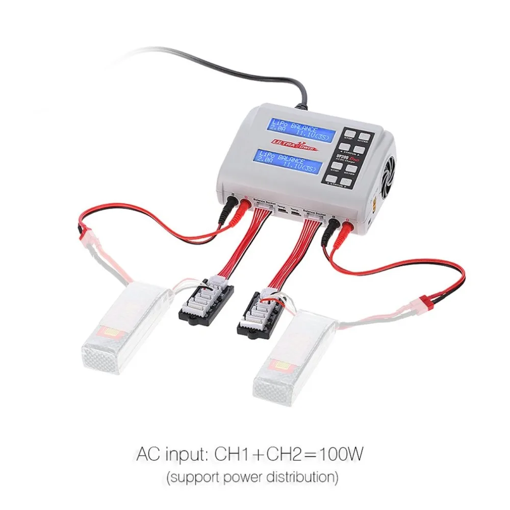 

Ultra Power UP200 DUO 200W 10A AC / DC Battery Balance Charger / Downloader for LiPo LiFe Lilon LiHV NiCd NiMh Pb RC Battery HOT