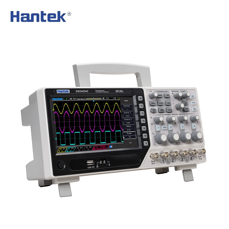 Лидер продаж 2020 Hantek DSO4254C 4CH 1GS/s частота дискретизации 250 МГц полоса пропускания
