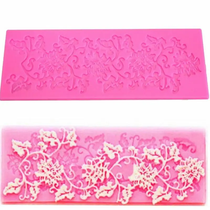 

1Pc 3D Lace Mold Flower Pattern Silicone Mold Mat Fondant Cake Decoration Sugar Craft Tool Baking Tools Cake Tools