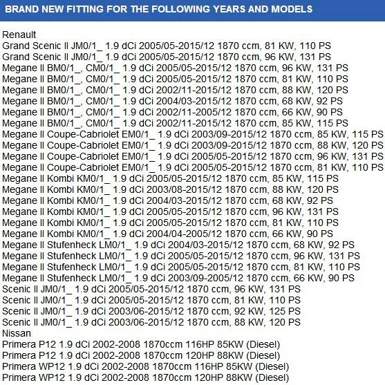 Клапан рециркуляции выхлопных газов для RENAULT Megane Nissan Primera 1,9 dCi 8200157971 8200282879 8200293950 8200360201 8200467030 8200542998 722818360