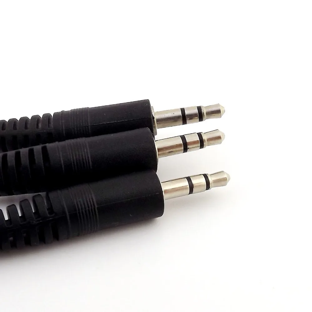 10pcs 3 5mm 1 8 Male Plug To Dual 3 5mm Male Y Splitter Stereo Headphone Audio Cable 28cm