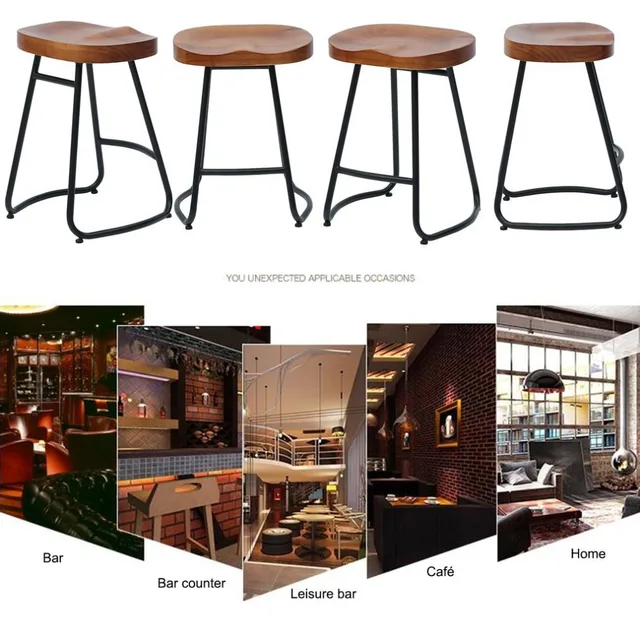 Cheap 55cm Pub Bar Stool Classic Backless Barstool Vintage Rustic Design Kitchen Wooden Stool Industrial Style Home Furniture Cheap 55cm Pub Bar Stool Classic Backless Barstool Vintage Rustic Design Kitchen Wooden Stool Industrial Style Home Furniture
