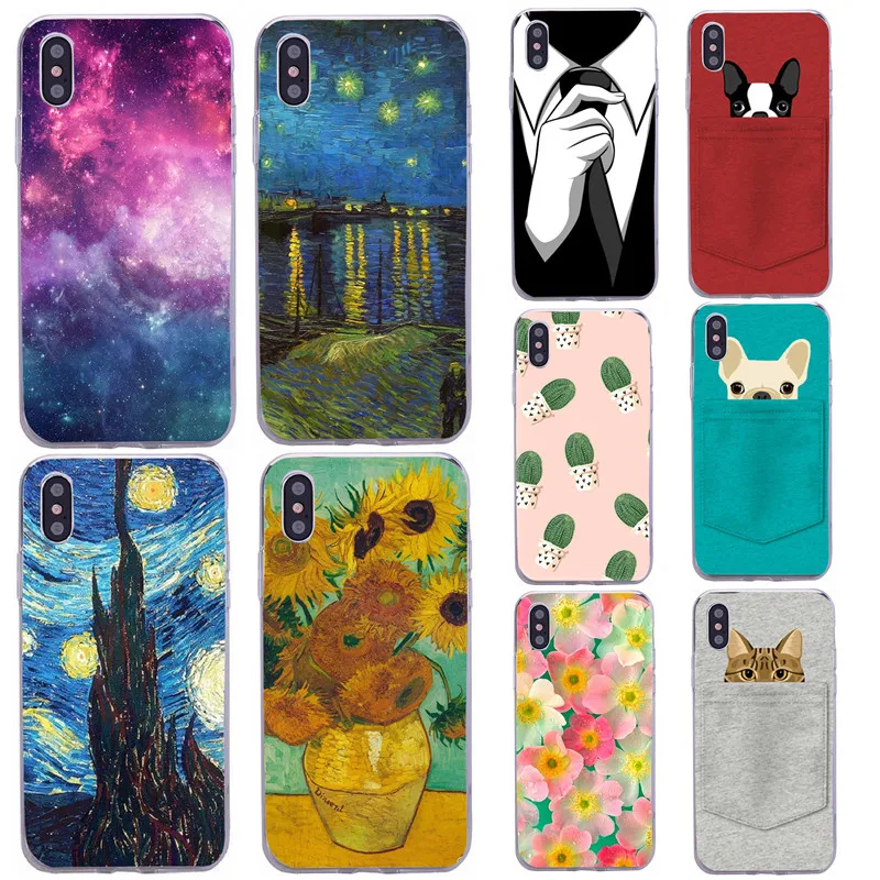 

For Coque iPhone 7 Case 7 8 Plus Cases Silicone Clear Soft TPU Back Cover For iPhone X 10 6s 6 S 5 5S SE Case Cover Phone Cases