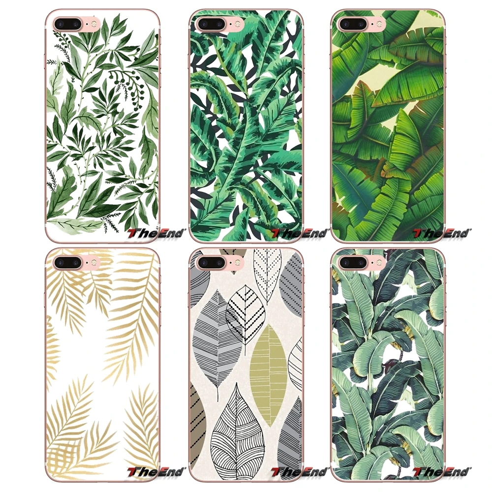 

banana leaf Tropical Banana Leaf Soft Case For Samsung Galaxy S2 S3 S4 S5 MINI S6 S7 edge S8 S9 Plus Note 2 3 4 5 8 Coque Fundas