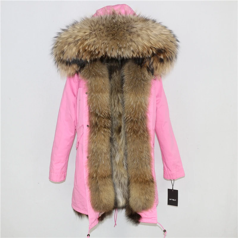 OFTBUY новая зимняя куртка женская парка пальто из натурального меха енота воротник из натурального Лисьего меха Толстая теплая верхняя одежда уличная одежда