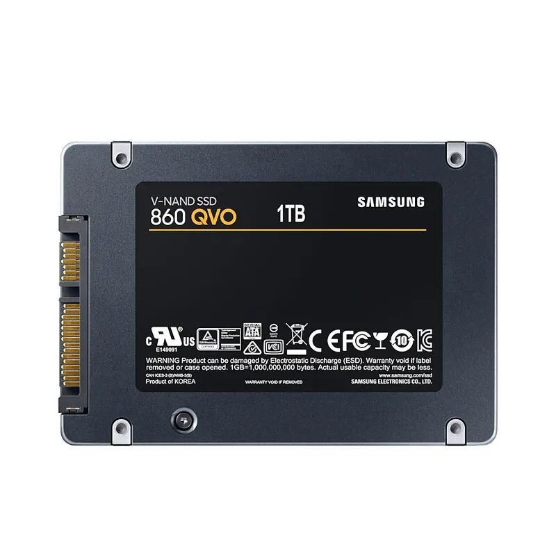 SAMSUNG SSD 860 QVO 1 ТБ 2 ТБ 4 ТБ Внутренний твердотельный накопитель V-NAND SSD SATA3 6 ГБ/сек. 2," SSD для ноутбука, настольного компьютера, ПК