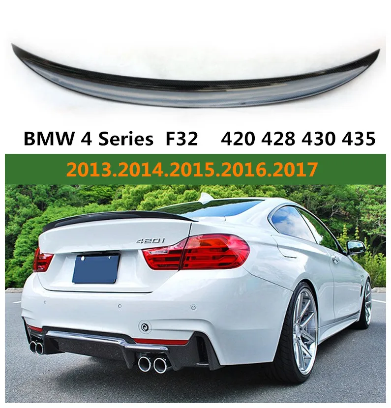 P стиль спойлер из углеродного волокна для BMW F32 4 серии Coupe 420 428 430 435 2014 2018 Спойлеры