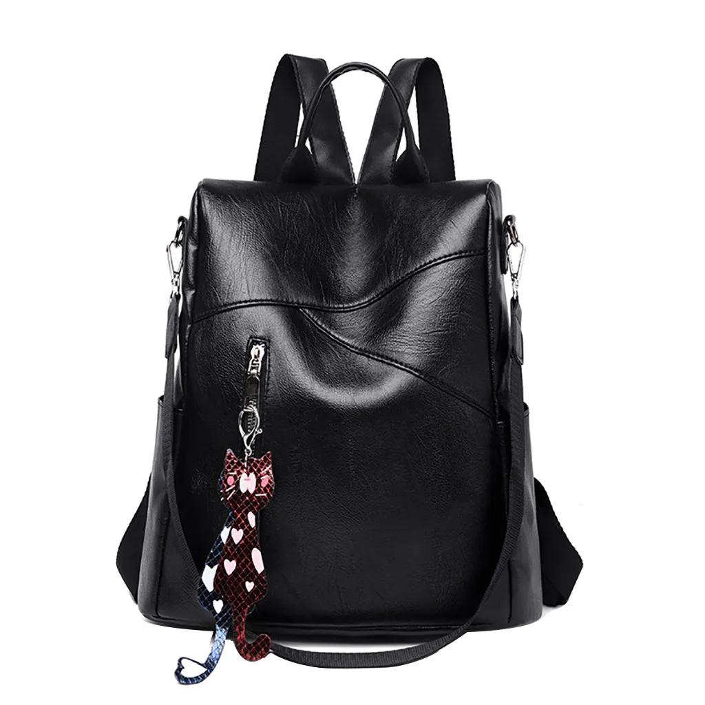  Bag Women Color Matching Wild Fashion Leisure Travel Bag Student Bag Backpack - 33019757938