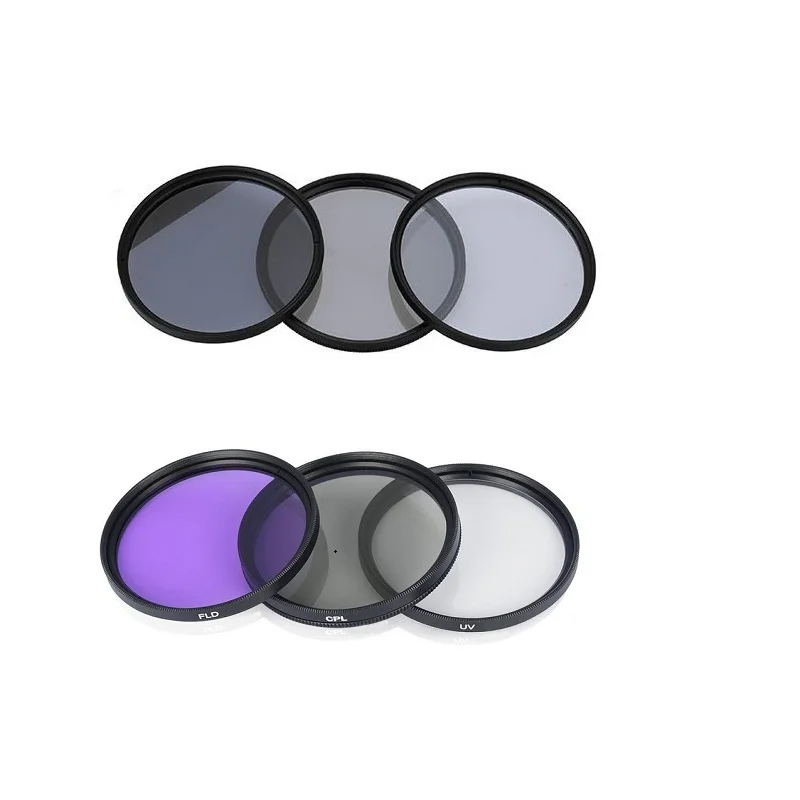 Комплект фильтров для объектива Lightdow 6 в 1 UV + CPL FLD ND 2 4 8 49 мм 52 55 58 62 67 72 77 Canon