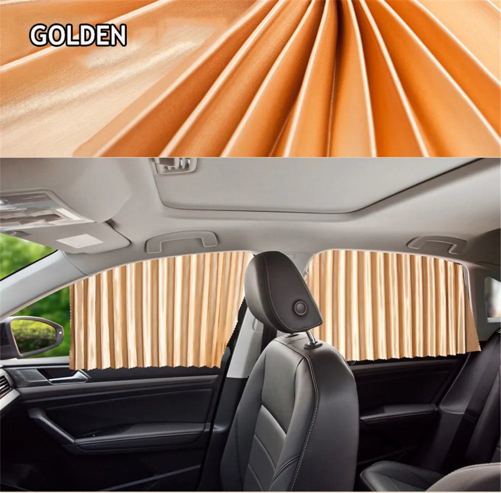 

2/4pcs Car Curtains Magnetic Installation Adjustable Foldable Car Windshield Sunshade Uv Protection Side Window Curtain