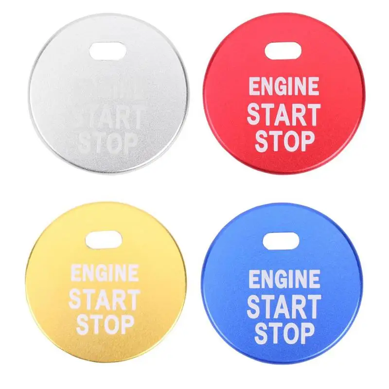 

Car Engine Ignition Start Stop Switch Push Button Ring Trim Cover Sticker Decorative for Subaru BRZ Impreza Forester Outback New