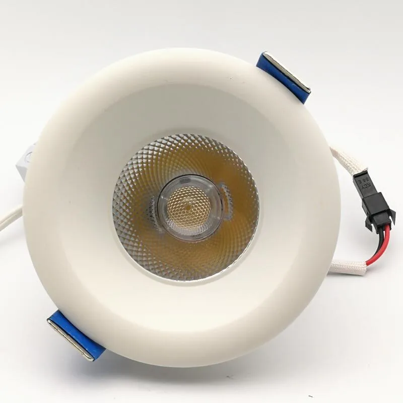 

Free Shipping White Shell Dimmable COB Led Downlight 9W 12W 15W Cool/Pure/Warm White COB Led Ceiling Down Lights COB Led Lamp