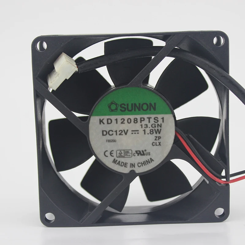 Original 8025 12V 1.8W power supply fan / chassis fan KD1208PTS1in