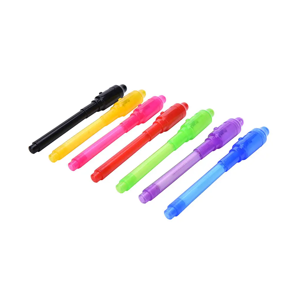 Творческий 1 шт. ручка с невидимыми чернилами ультрафиолетовый свет комбо 2 в 1 ручка с невидимыми чернилами знак безопасности 13,3 см маркеры ручки