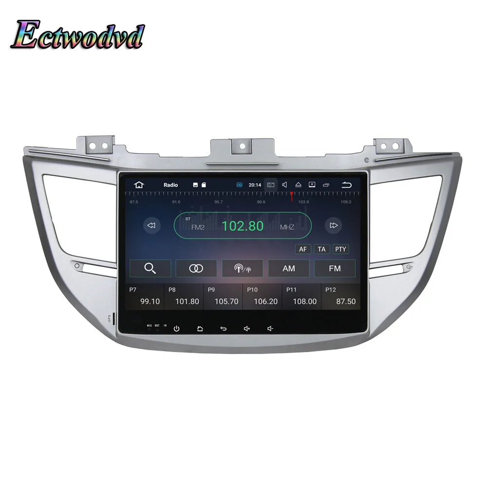 Flash Deal Ectwodvd Octa Core 4G RAM 64G ROM Android 9.0 Car Multimedia DVD Player GPS HeadUnit for Hyundai IX35 for Tucson 2015 16