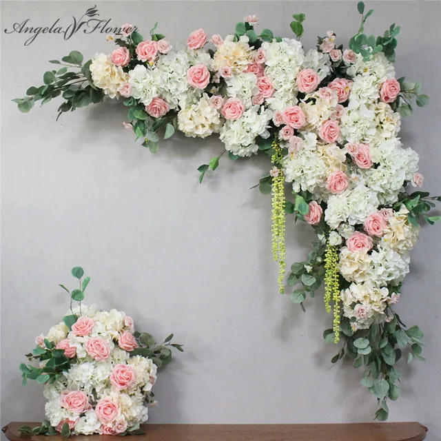 1set 120cm European style DIY Wedding stage decor ... on Silk Floral Wall Arrangements id=48428