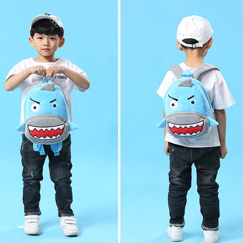  Girls Boys Cute Plush School Backpacks Unicorn Kindergarten 3D Cartoon School Bags Children Animal  - 32867638749