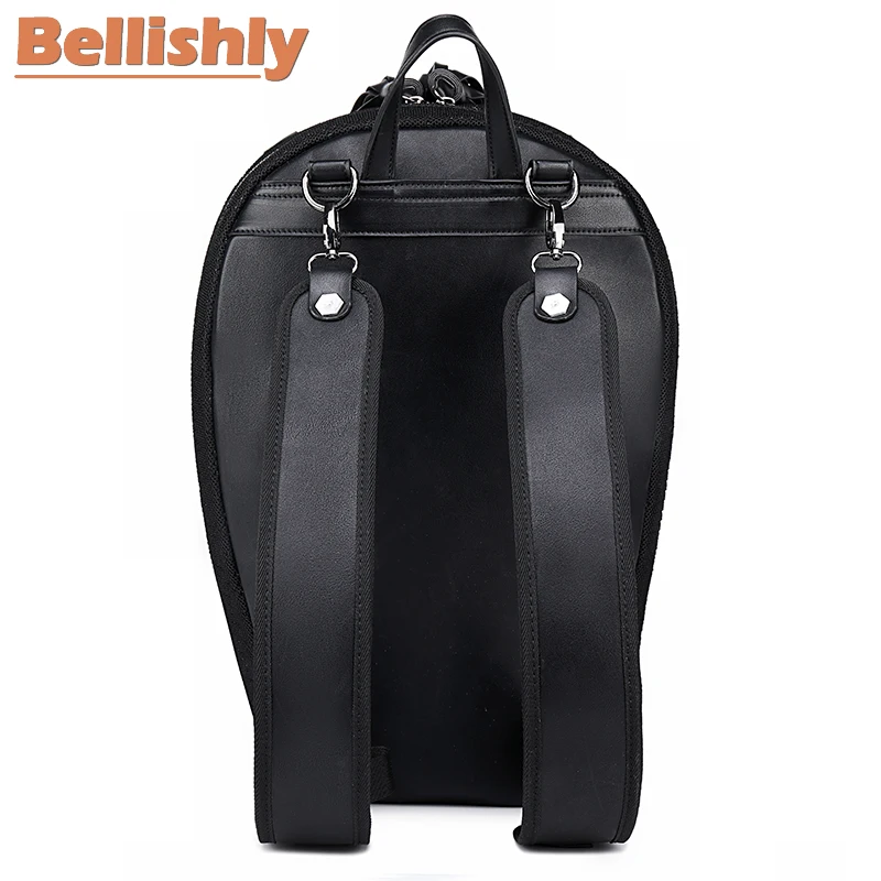 Bellishly Sac Мужской Черный Рок Mochilas женский 3D крутой Череп Рюкзак мужской скелет