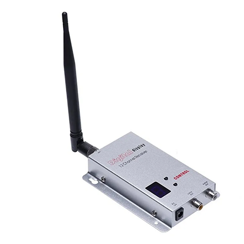  Podofo 1.2G 1.5W High Power Wireless Audio Video AV 8CH Transmitter 12CH Receiver Sender Kit DC 12V - 32974586070