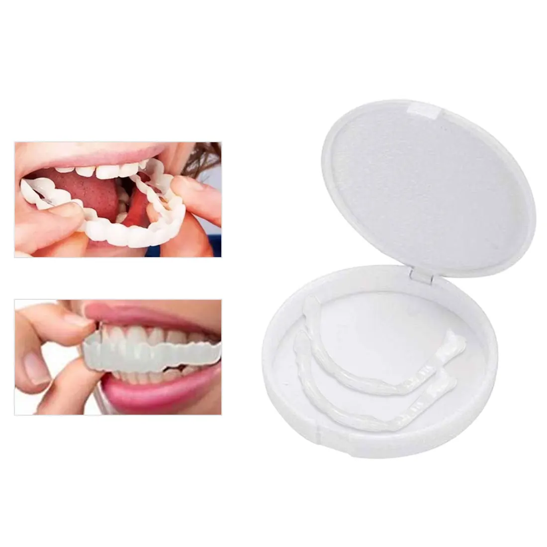 1 пара силиконовых покрытий для зубов, ночная Защита рта для зубов, шлифовальный стоматологический инструмент для укуса и сна, отбеливающий поднос для зубов