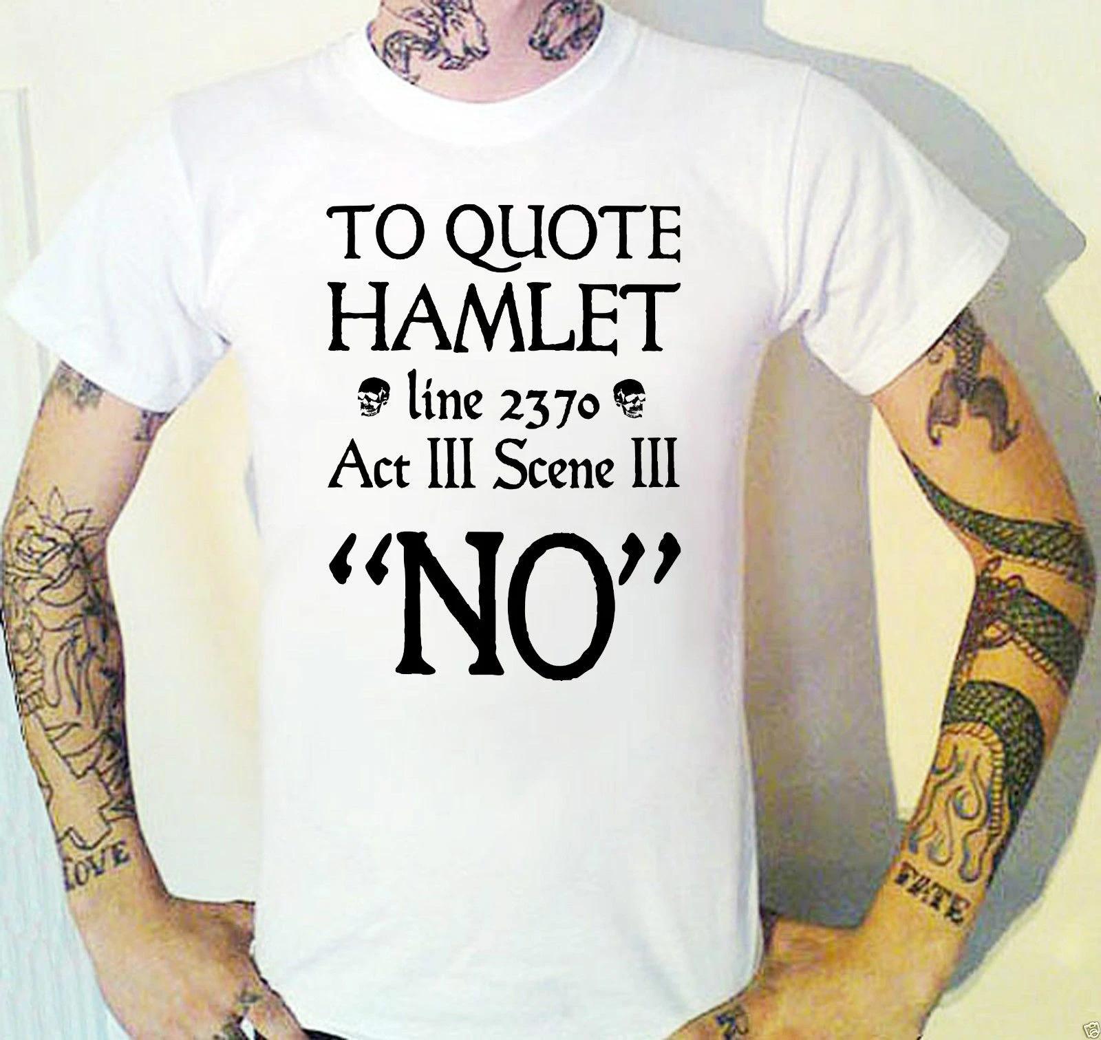 ハムレット No Tシャツシェイクスピア引用吟遊詩人面白い劇場 Tシャツ Aliexpress