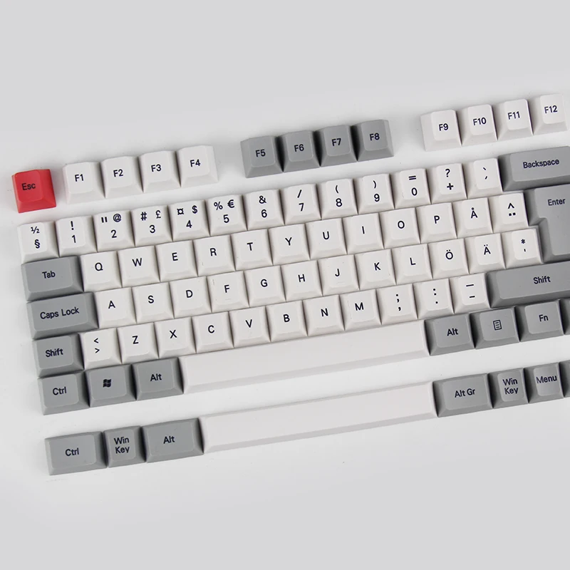 Kbdfans Скандинавская раскладка pbt брелки iso Вишневый профиль MAC клавиши игровая механическая клавиатура краситель-подложенный keycap Сублимация keycap