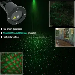 Новый R & G Водонепроницаемый открытый праздник лазерный проектор пейзаж стационарный полный со звездами сад Главная Xmas стены дерево света