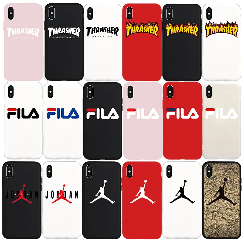 

Brand NEW Jordan AIR Jump man Soft Case for iPhone 7 7Plus 8 8Plus X Xs Max XR 6 6s Plus 5 5s SE Phone Cover Cases Coque Fundas