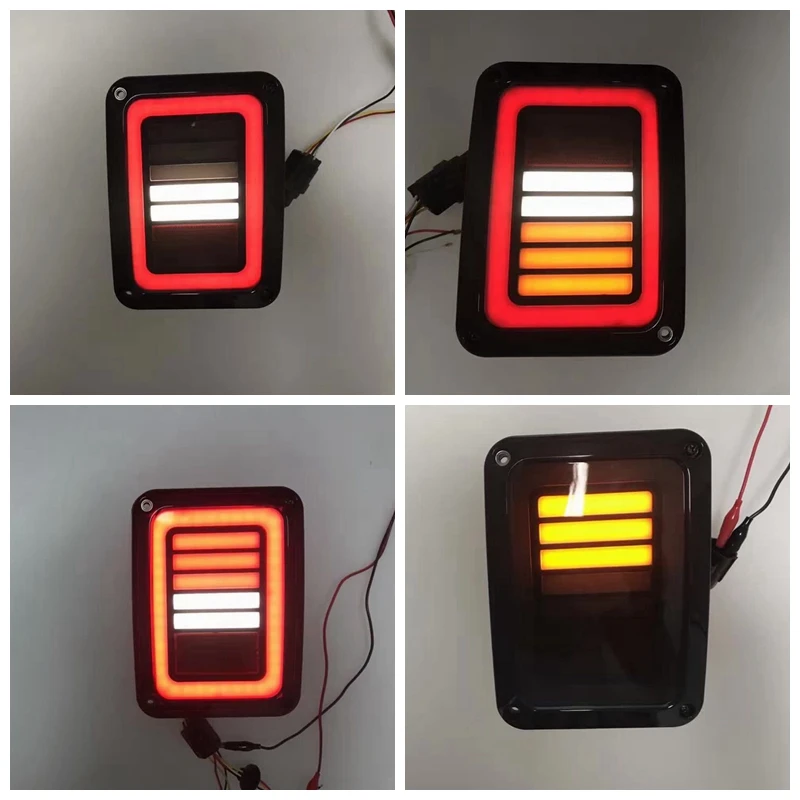 The Newest Jk Car Taillight LED Tail Light With Brake Turning Reverse Light For Jeep Wrangler 07-16 Europe/US Type