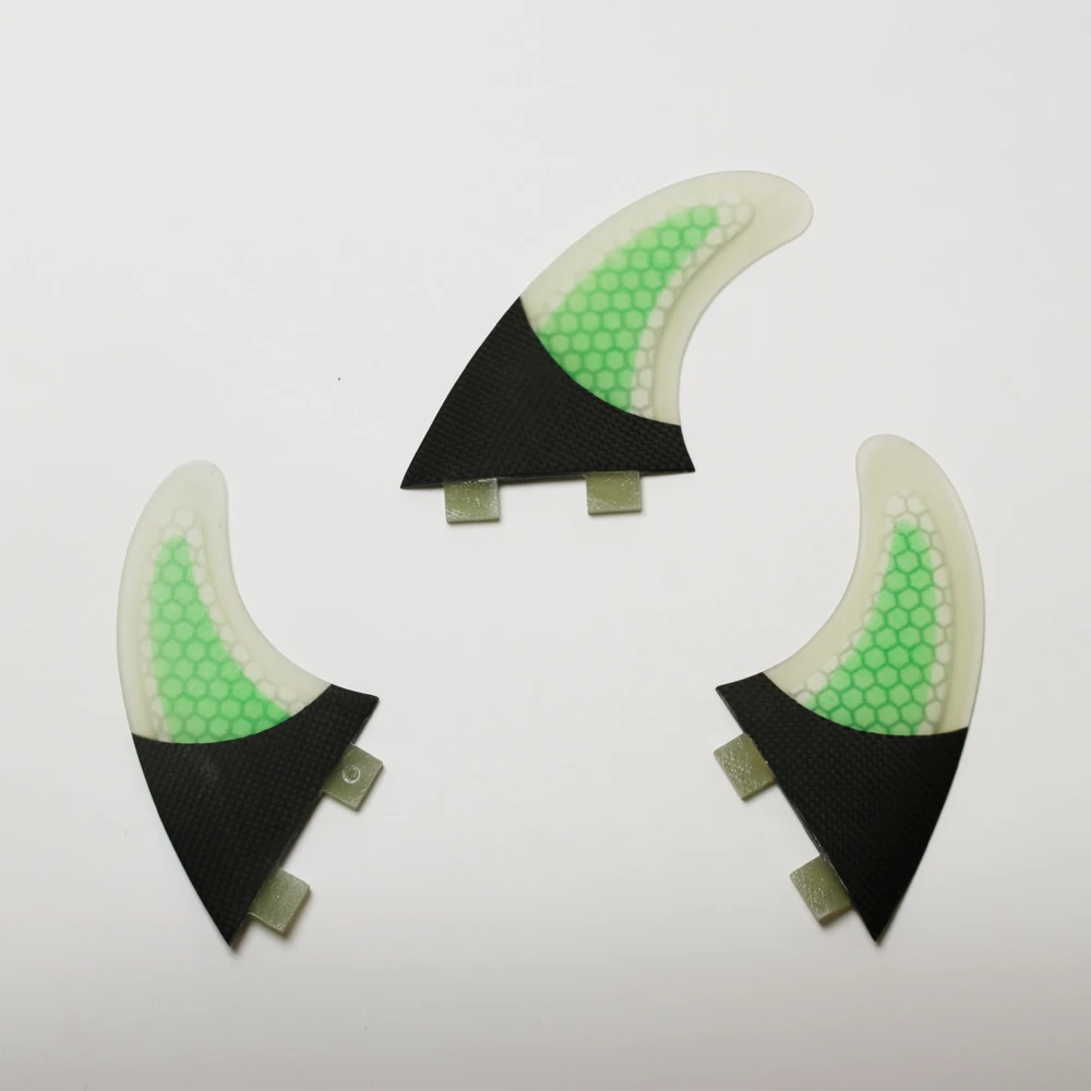 Горячие продажи стеклопластиковые сотовые синий доски для серфинга thruster quilhas FCS